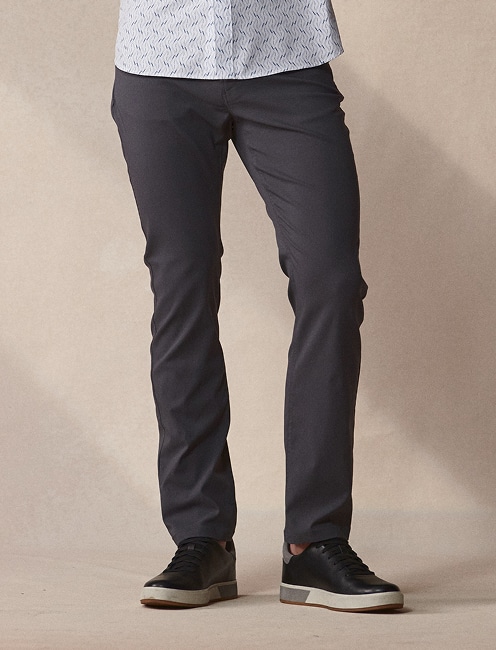 Charcoal pants and black sneakers. Pants buy 1 get 1 50 percent off.