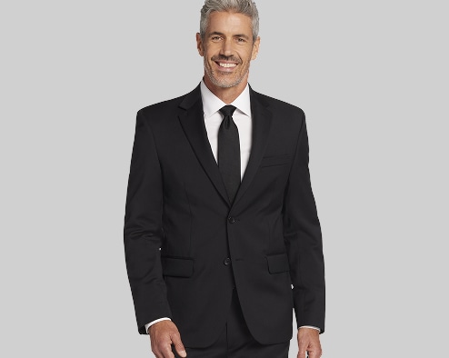 Classic Fit Wool Suit.