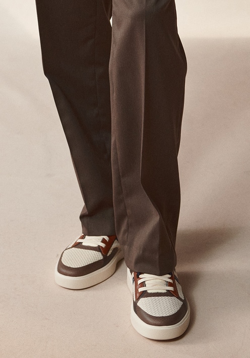 Blue suede loafers. Select shoes 30 percent off.