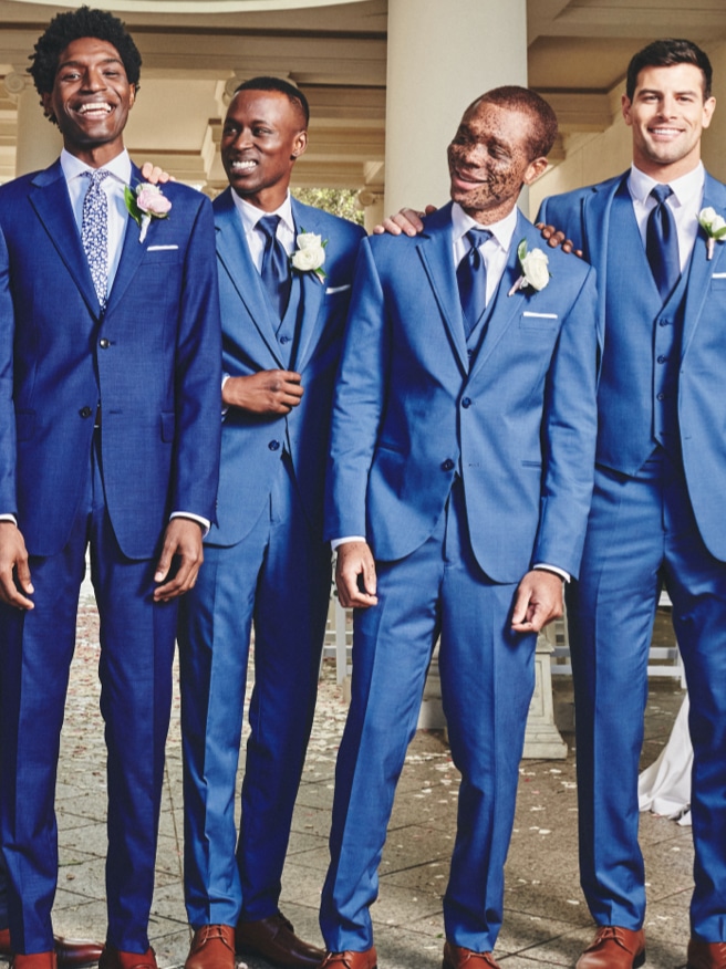 Buy Men Suits Men Blue Designer Luxury Formal Fashion 3 Piece Wedding Party  Wear Groom Suit Online in India - Etsy