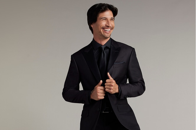 Classic Fit Wool Blend Suit Jacket