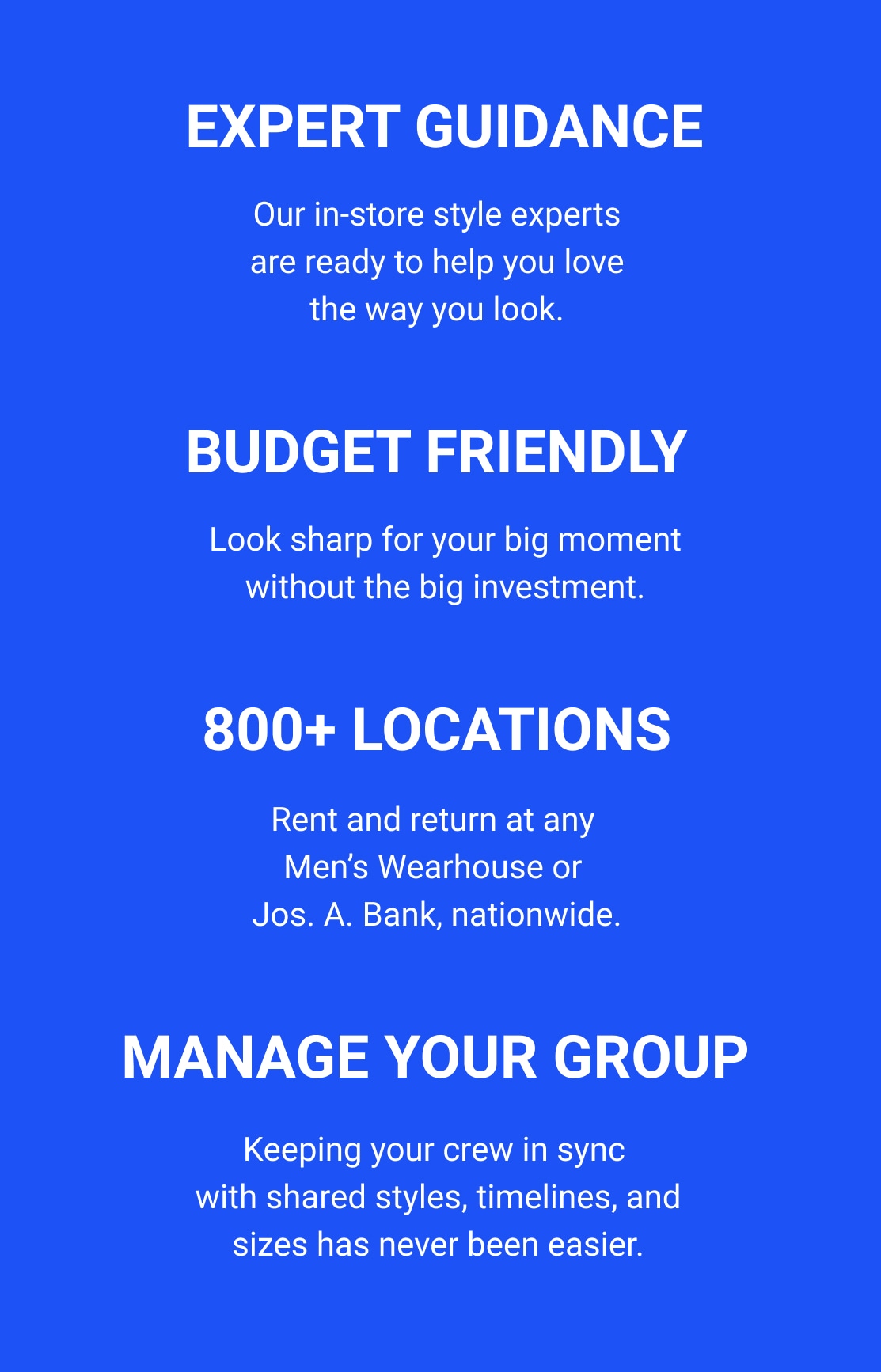 Expert Guidance, Budget Friendly, 800+ locations to rent and return, Manage your groop to keep your crew in sync.
