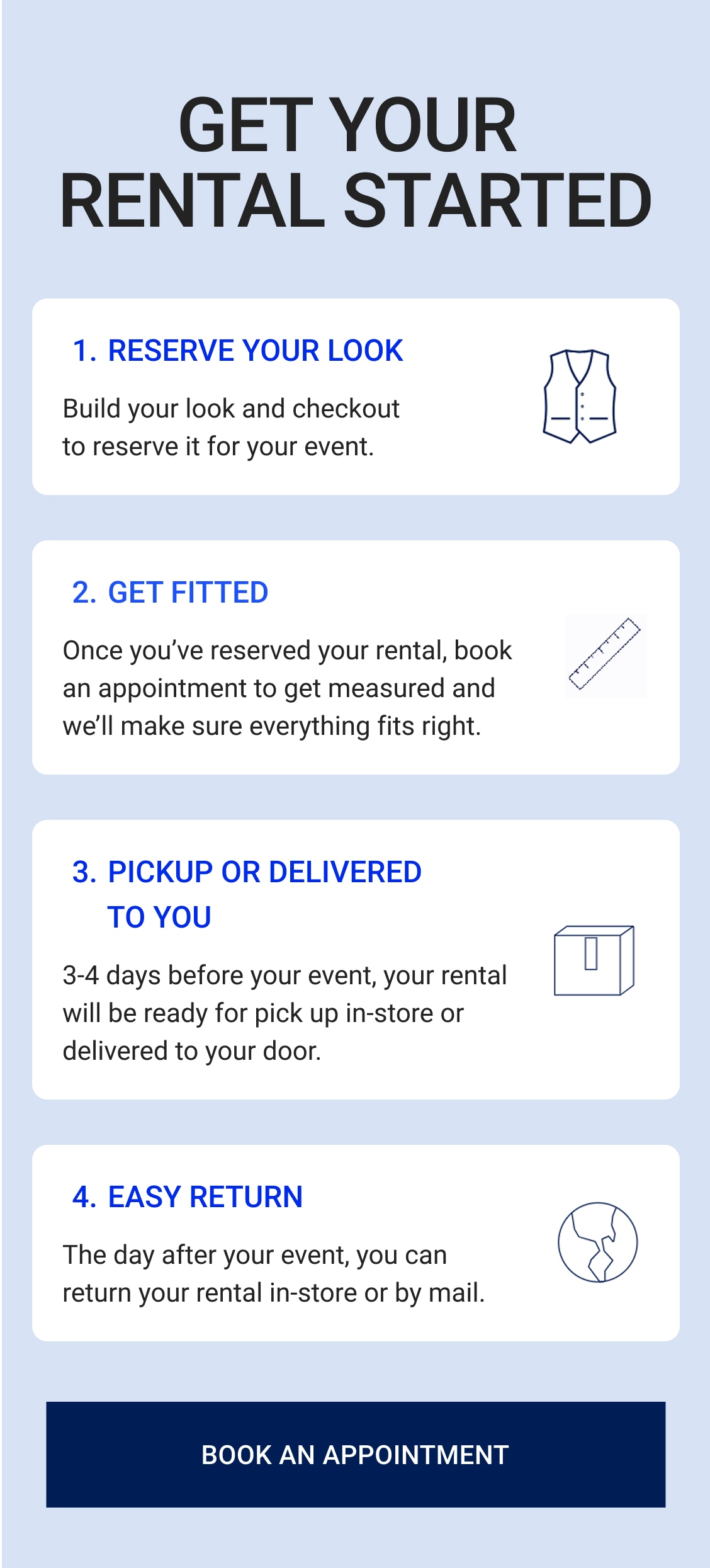 Expert Guidance, Budget Friendly, 800+ locations to rent and return, Manage your groop to keep your crew in sync.