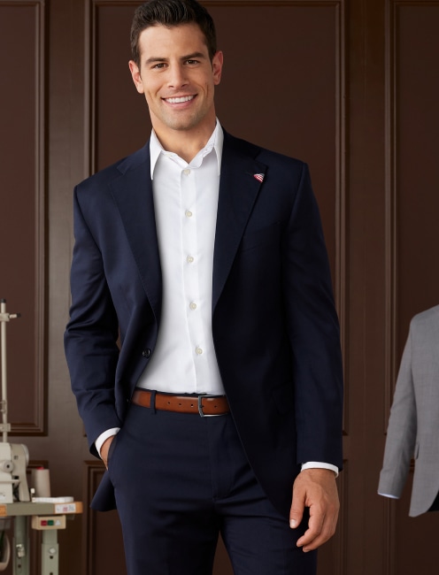 Premium wool suits. 25 percent off.