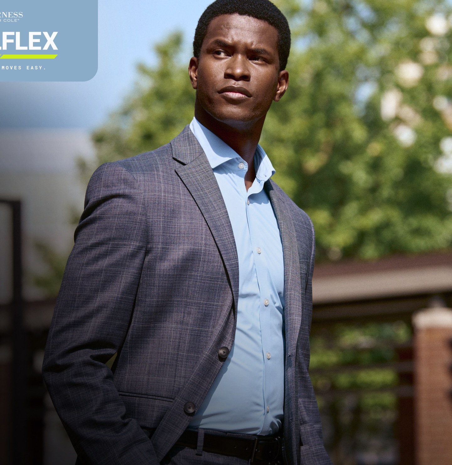 Man wearing a Chillflex dress shirt