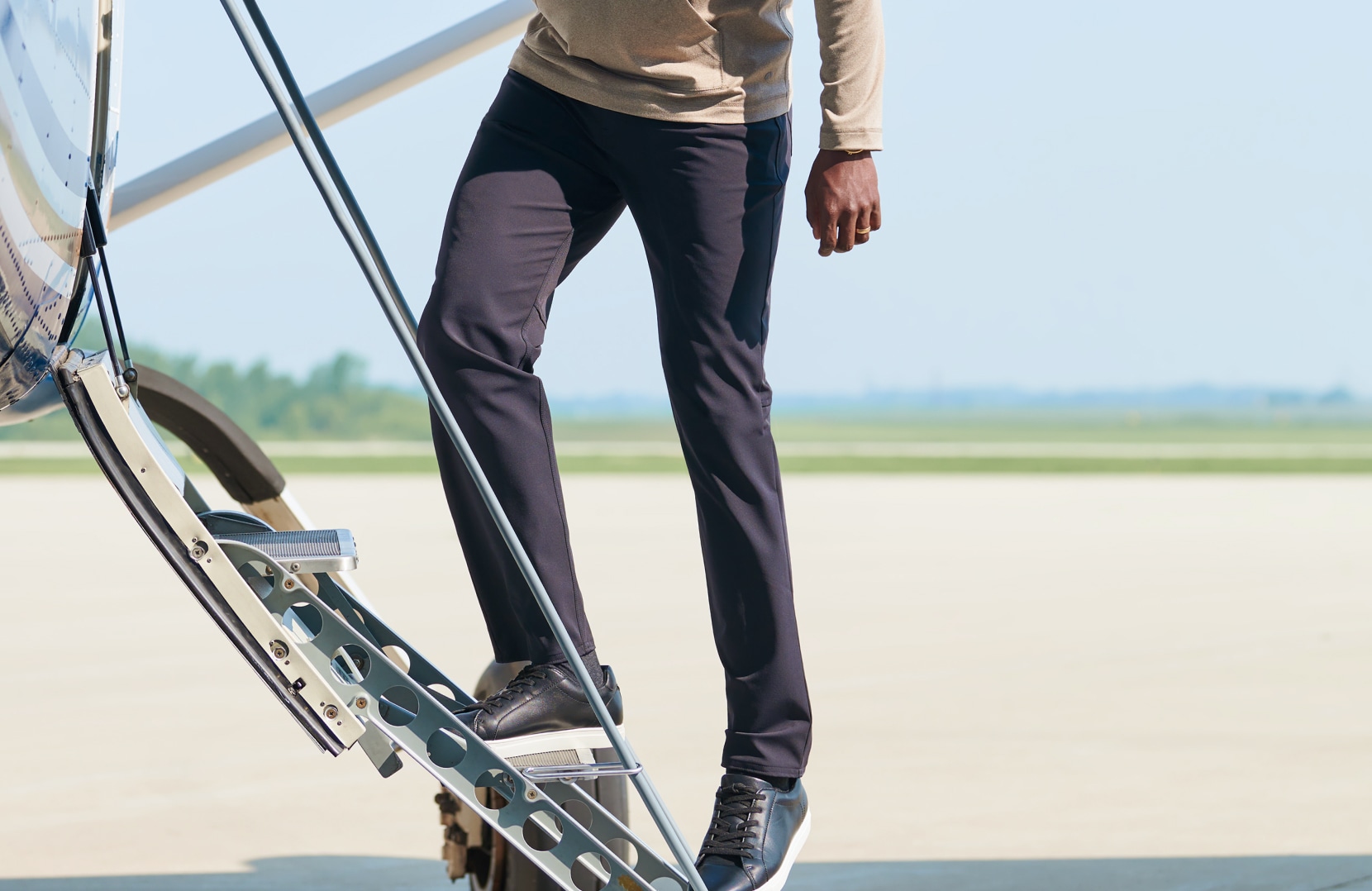 Man wearing Chillflex pants